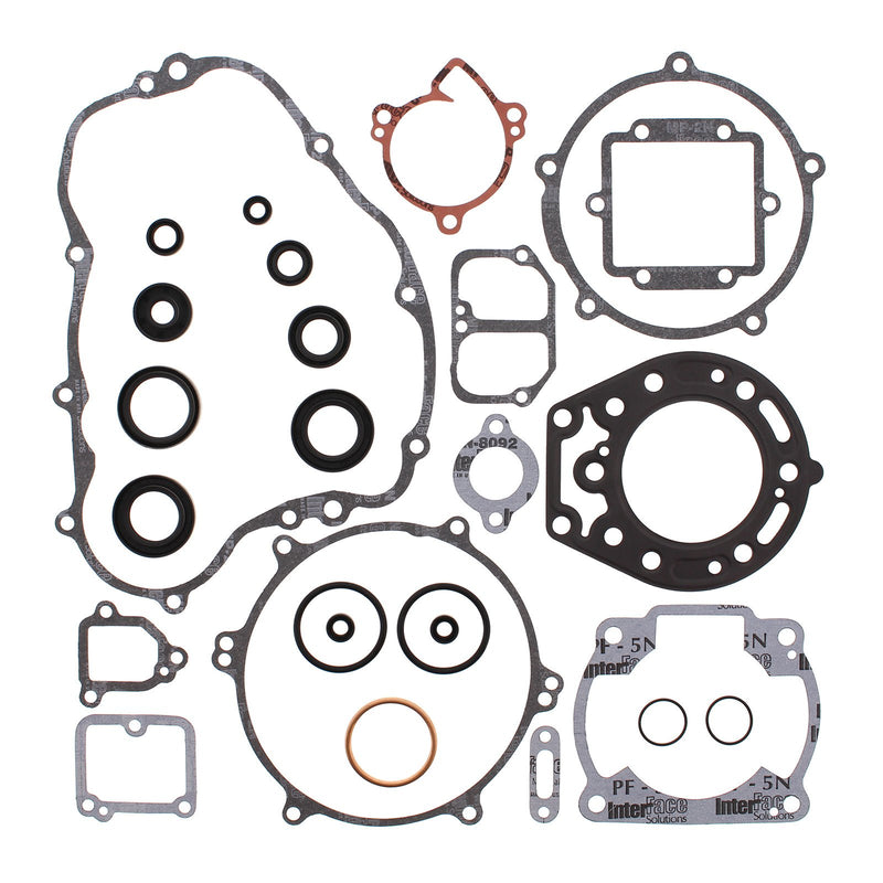 VERTEX COMPLETE GASKET SET W/ OIL SEALS KAW KDX220 97-05