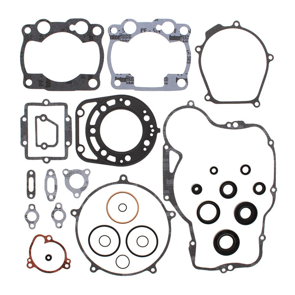 VERTEX COMPLETE GASKET SET W/ OIL SEALS KAW KX250 88-89