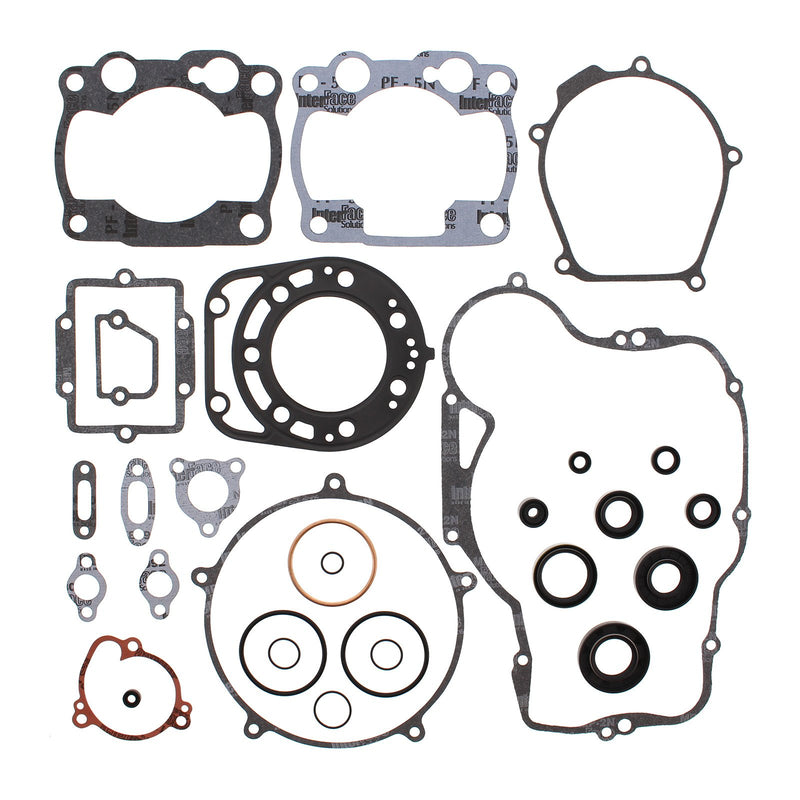 VERTEX COMPLETE GASKET SET W/ OIL SEALS KAW KX250 88-89