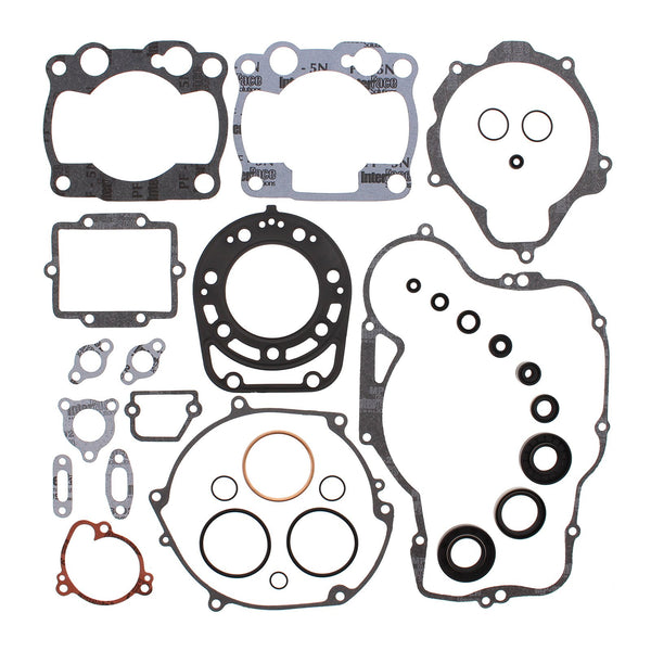 VERTEX COMPLETE GASKET SET W/ OIL SEALS KAW KX250 90-91