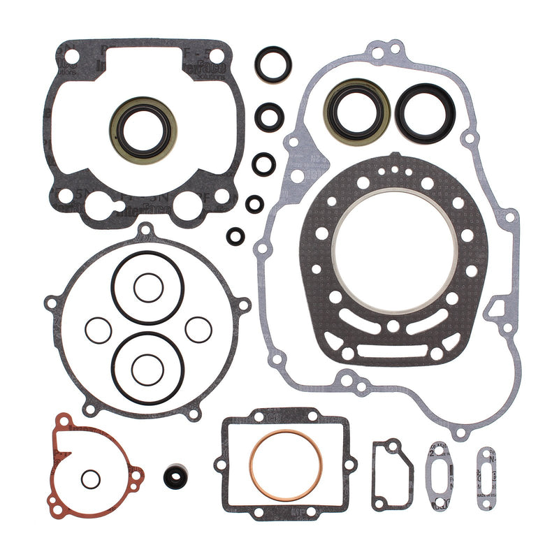 VERTEX COMPLETE GASKET SET W/ OIL SEALS KAW KX500 89-04