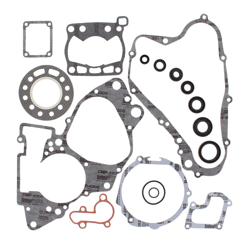 VERTEX COMPLETE GASKET SET W/ OIL SEALS SUZ RM80 90