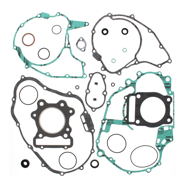 VERTEX COMPLETE GASKET SET W/ OIL SEALS HON TRX300 88-00 OB