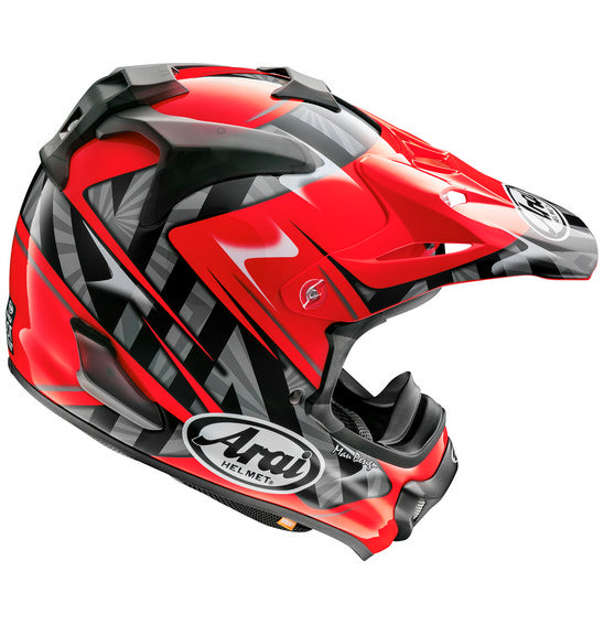 Arai VX-PRO 4 SCOOP Black/Red Off Road Helmet Size Small 55cm 56cm