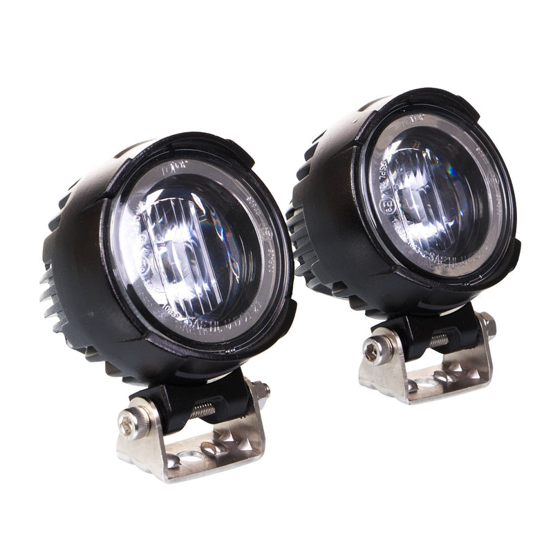 Whites Motorcycle Parts Led Light 60MM Lens - Pair Osram W harness