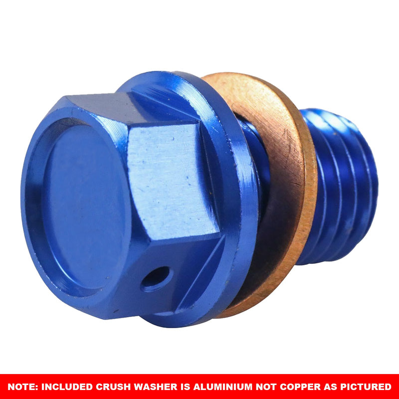 Whites Magnetic Sump Plug Blu M12 X 15 - P1.5