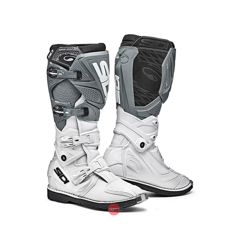 Sidi X 3 Lei White Grey Mx Motorcycle Boots Size EU 42