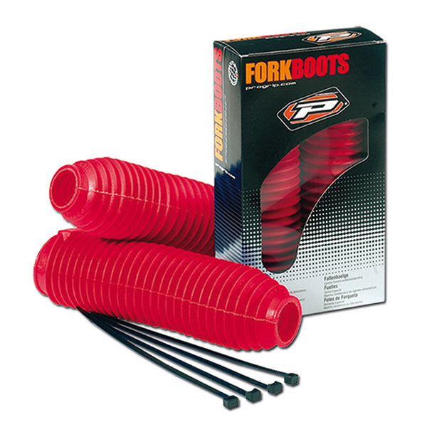 Progrip Short Fork Boots Red 37mm DIAx48mmDIAx275mm Long