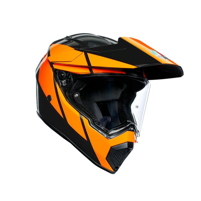 AGV AX9 Trail Gunmetal Orange Adventure Helmet Size XL 62cm