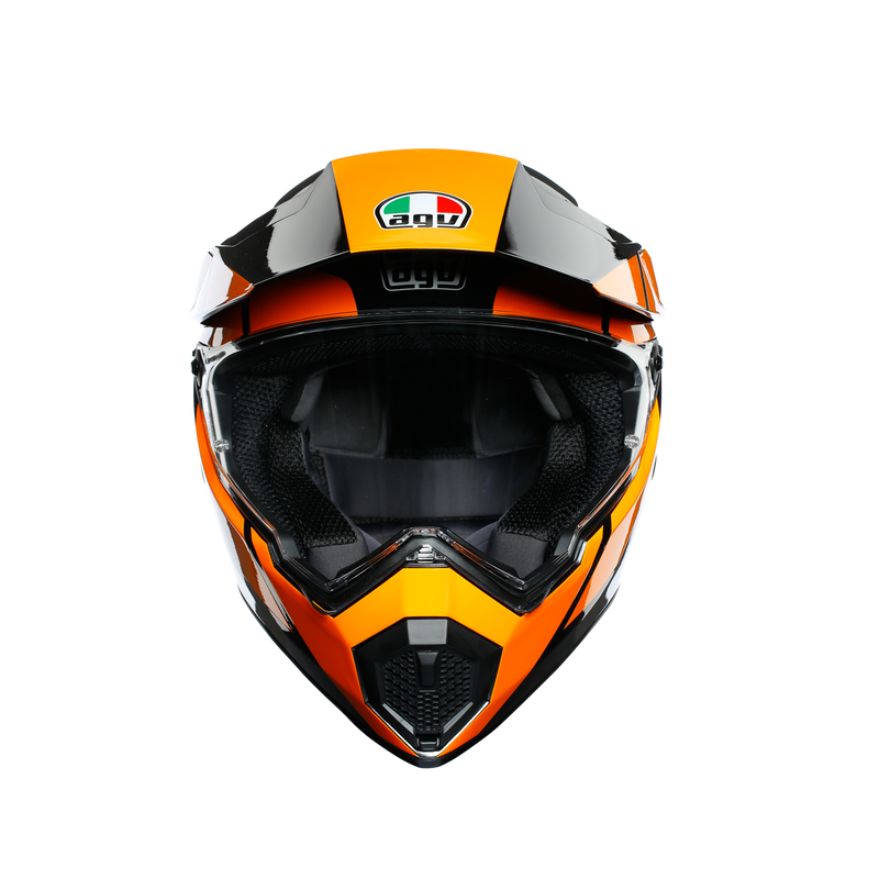 AGV AX9 Trail Gunmetal Orange Adventure Helmet Size XL 62cm