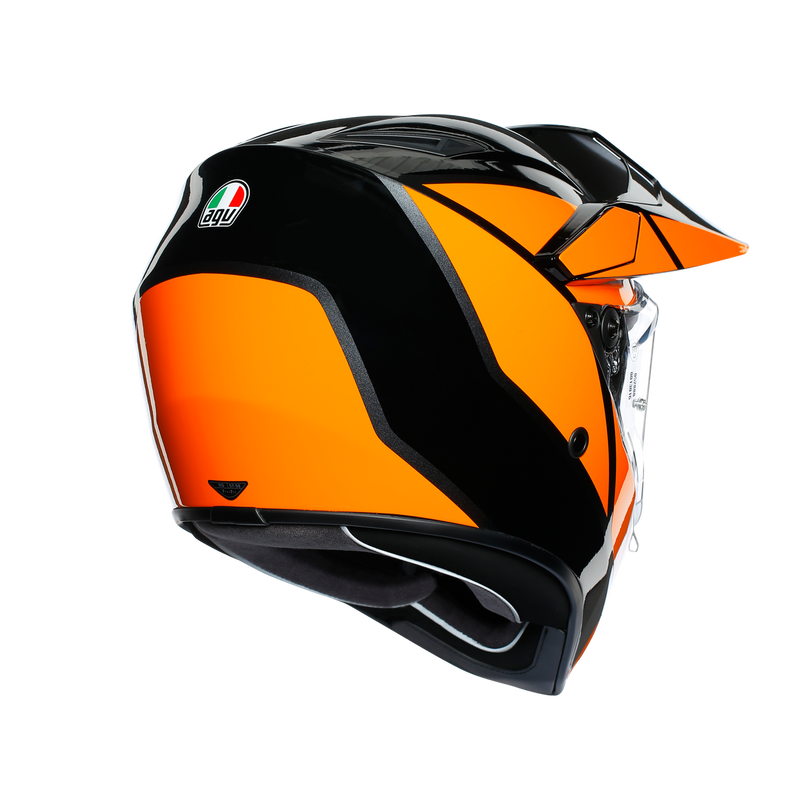 AGV AX9 Trail Gunmetal Orange Adventure Helmet Size XL 62cm