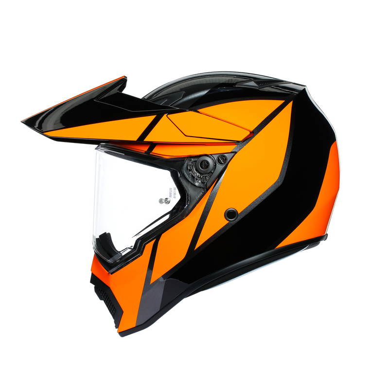 AGV AX9 Trail Gunmetal Orange Adventure Helmet Size Small 56cm