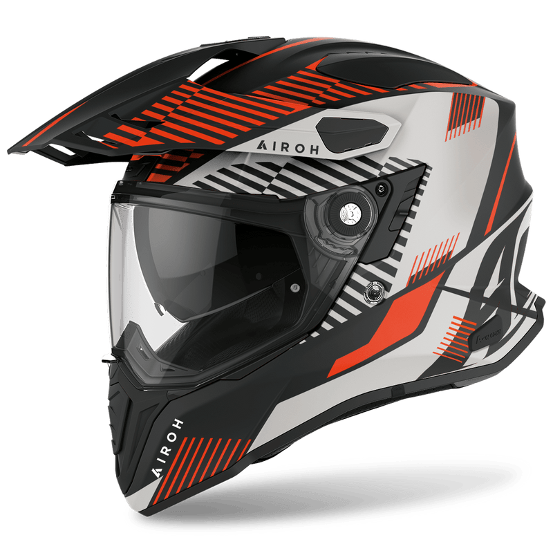 Airoh Commander Boost Orange Matt Adventure Motorcycle Helmet Size XL 62cm