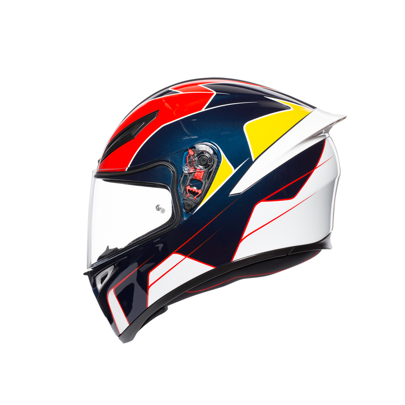 AGV K1 Pitlane Blue Red Yellow Road Helmet Size Large 60cm