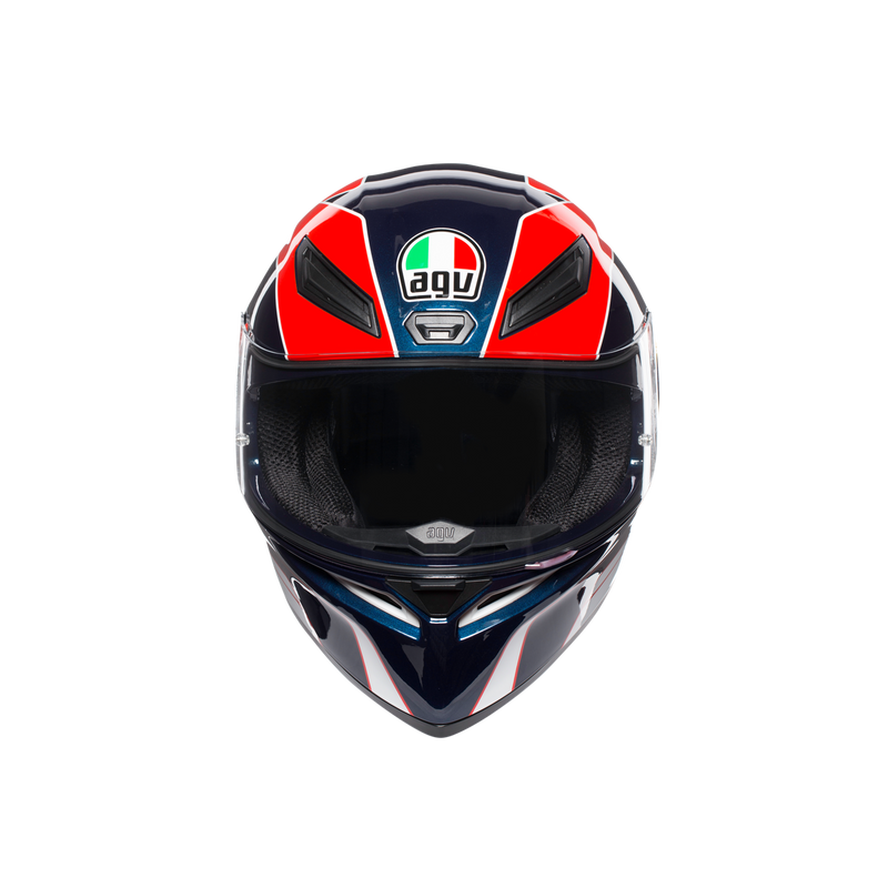 AGV K1 Pitlane Blue Red Yellow Road Helmet Size Medium Small 57cm