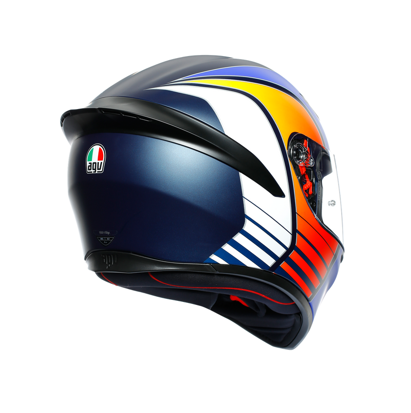 AGV K1 Power Matt Blue Orange White Road Helmet Size Medium Small 57cm