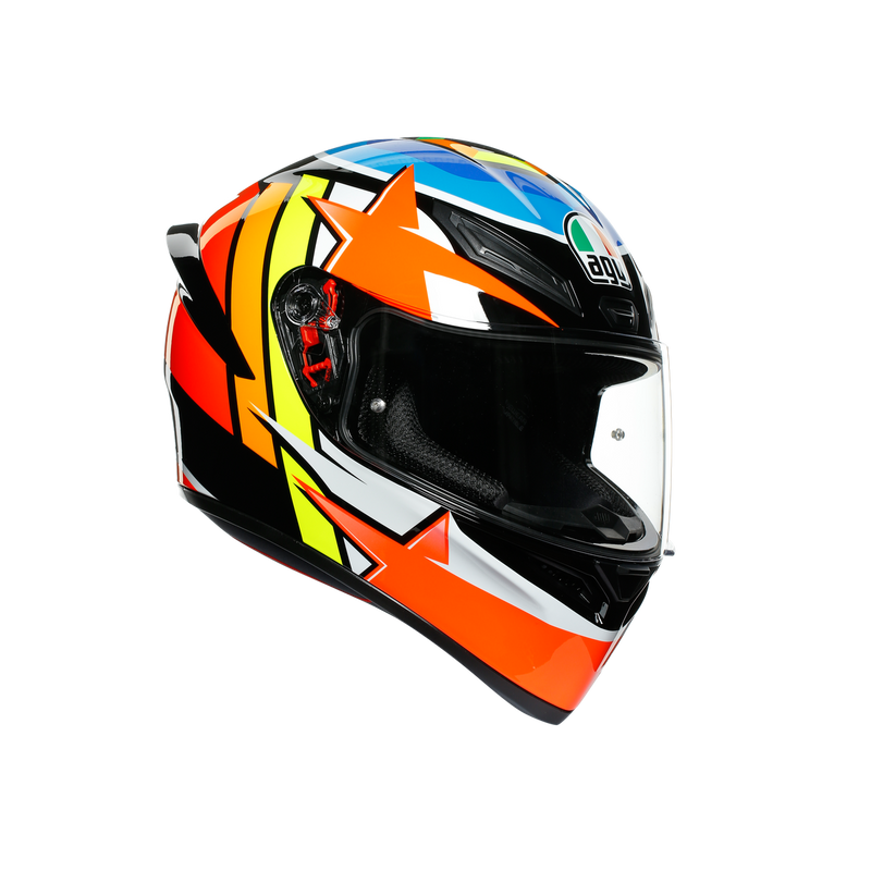 AGV K1 Rodrigo Orange Blue Road Helmet Size Small 56cm