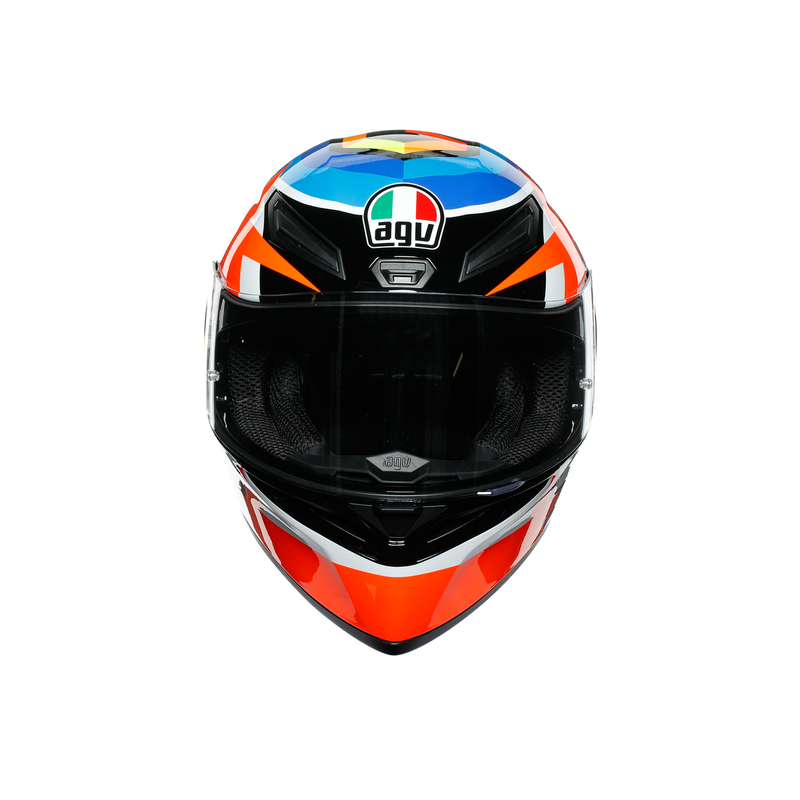 AGV K1 Rodrigo Orange Blue Road Helmet Size Medium Small 57cm