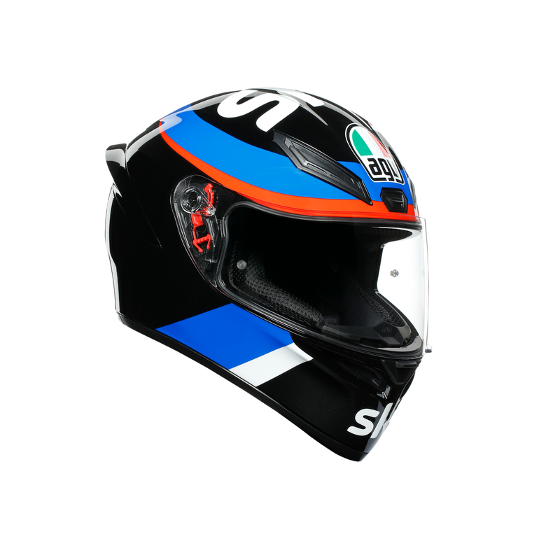 AGV K1 Rossi Vr46 Sky Racing Team Black Blue Road Helmet Size Medium Small 57cm