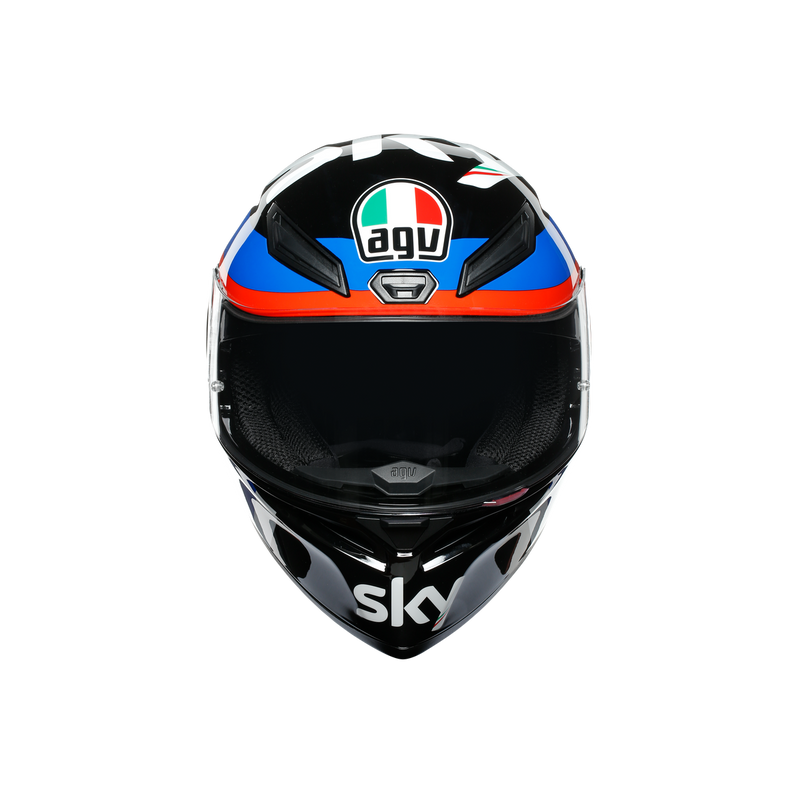 AGV K1 Rossi Vr46 Sky Racing Team Black Blue Road Helmet Size Small 56cm