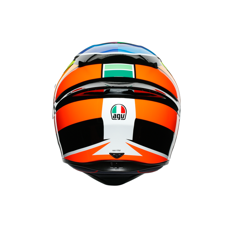 AGV K1 Rodrigo Orange Blue Road Helmet Size XL 62cm