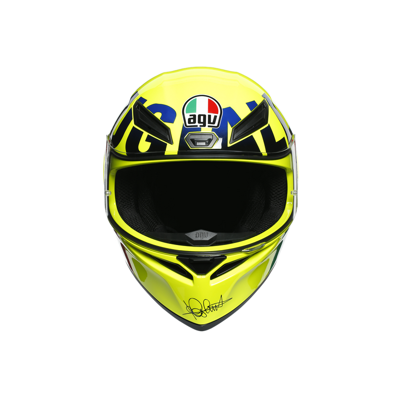 AGV K1 Rossi Mugello 2016 Hi Vis Yellow Road Helmet Size Medium Small 57cm