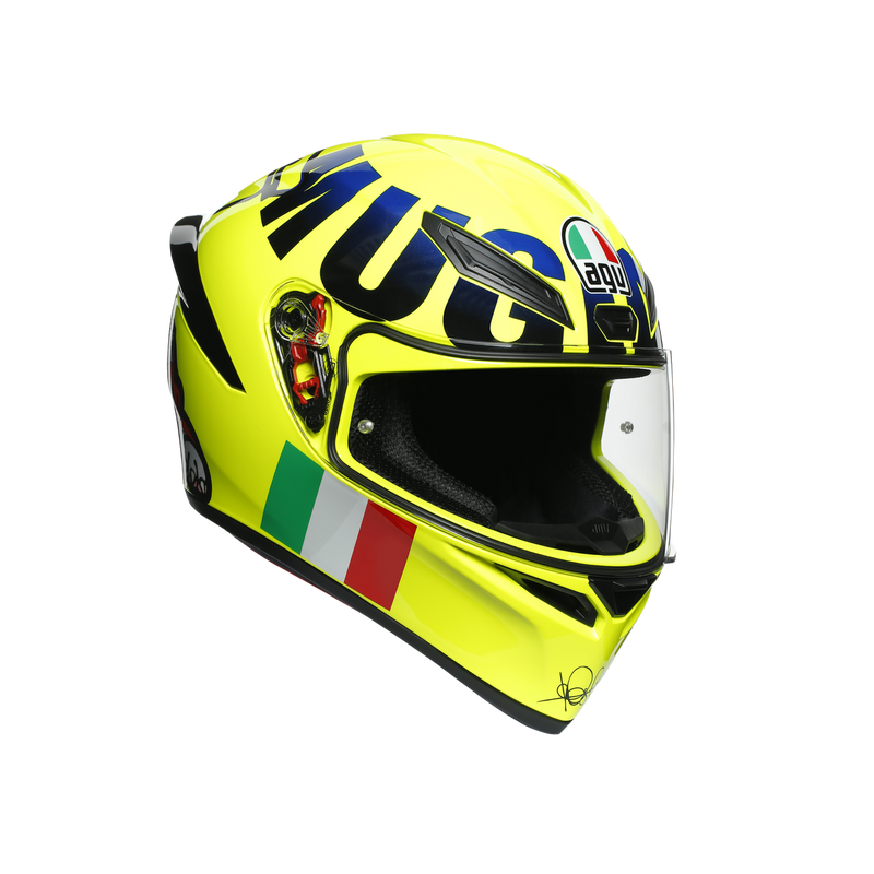 AGV K1 Rossi Mugello 2016 Hi Vis Yellow Road Helmet Size Medium Large 58cm