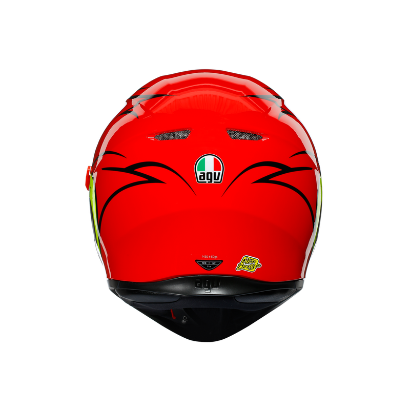 AGV K3 SV Birdy Red Yellow Road Helmet Size Medium Large 58cm