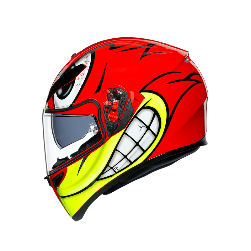 AGV K3 SV Birdy Red Yellow Road Helmet Size Medium Large 58cm