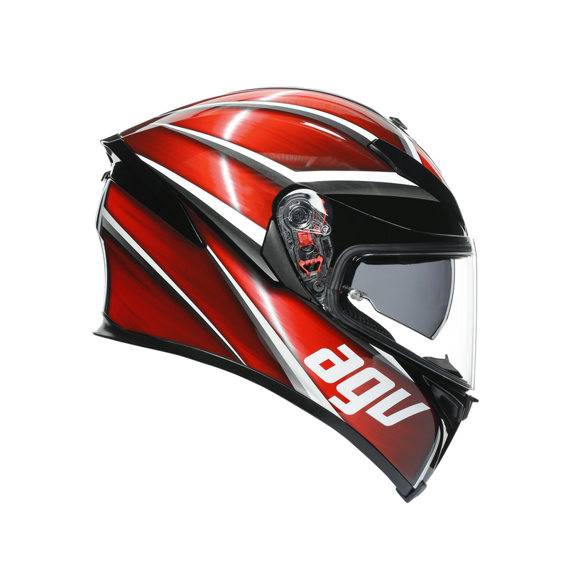 AGV K5 S Tempest Black Red Road Helmet Size Medium Small 57cm