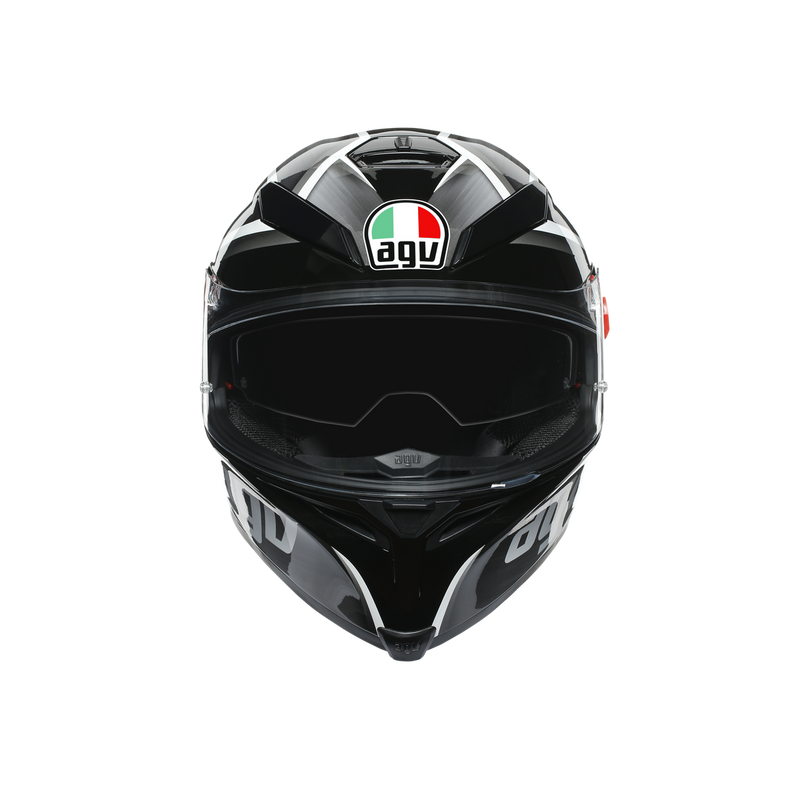 AGV K5 S Tempest Black Silver Road Helmet Size XS 54cm