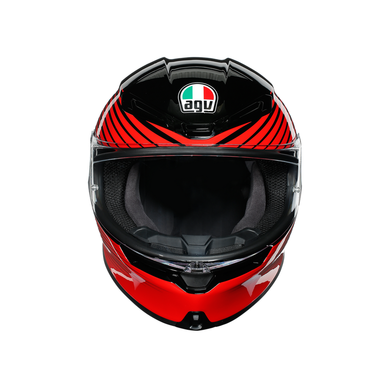 AGV K6 Rush Black Red Road Helmet Size Medium Large 58cm