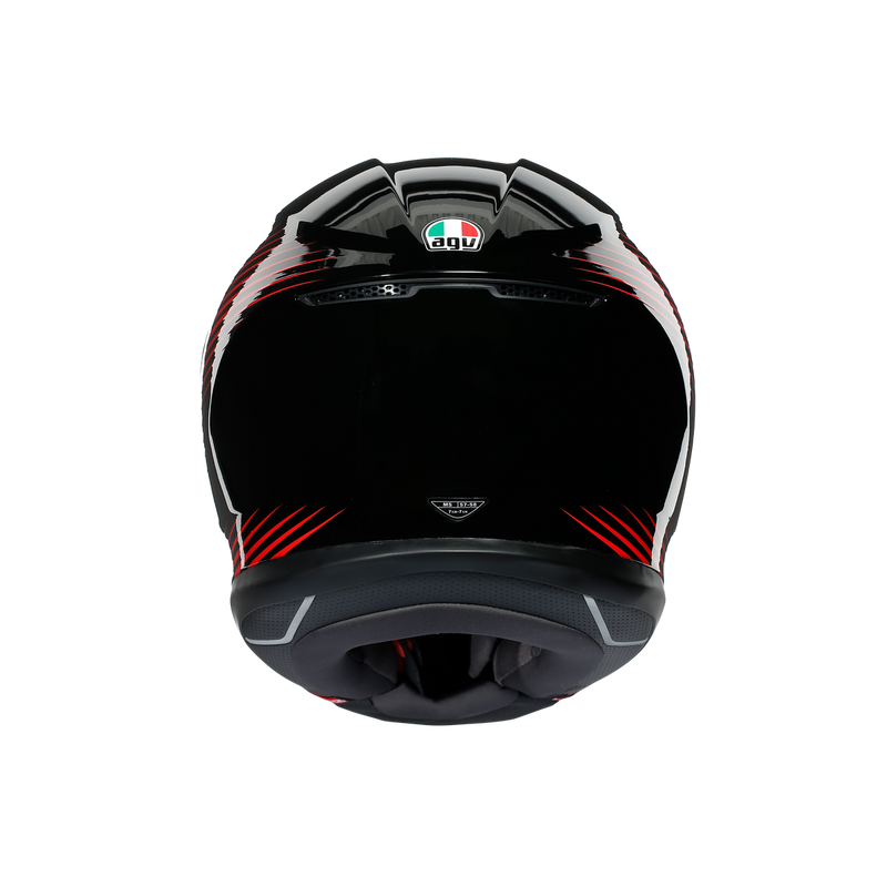 AGV K6 Rush Black Red Road Helmet Size Large 60cm