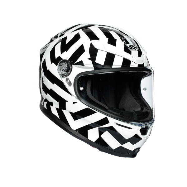 AGV K6 Secret Black White Road Helmet Size Medium Large 58cm