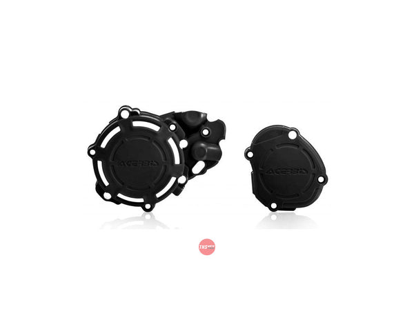 Acerbis X-power Engine Case Cover Kit Black YZ125 05-23