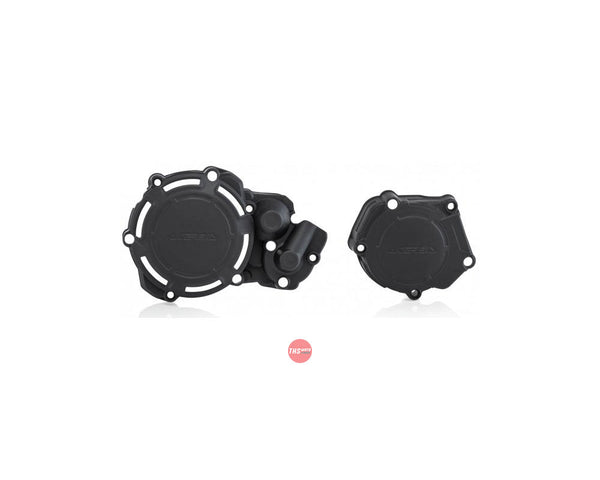 Acerbis X-power Engine Case Cover Kit Black YZ250 05-23