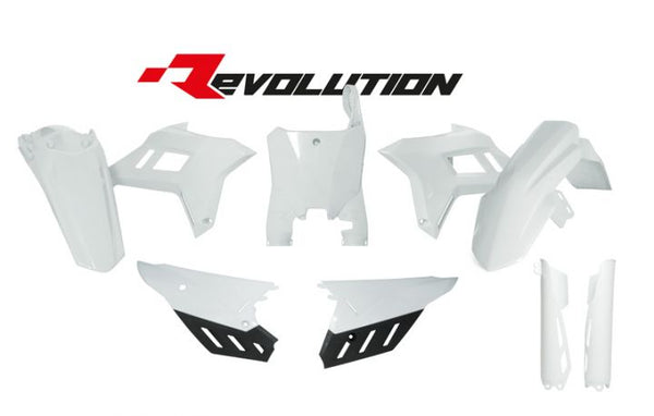 Rtech Plastics Kit Revolution Honda CRF250R 22-23 CRF450R 21-23 White