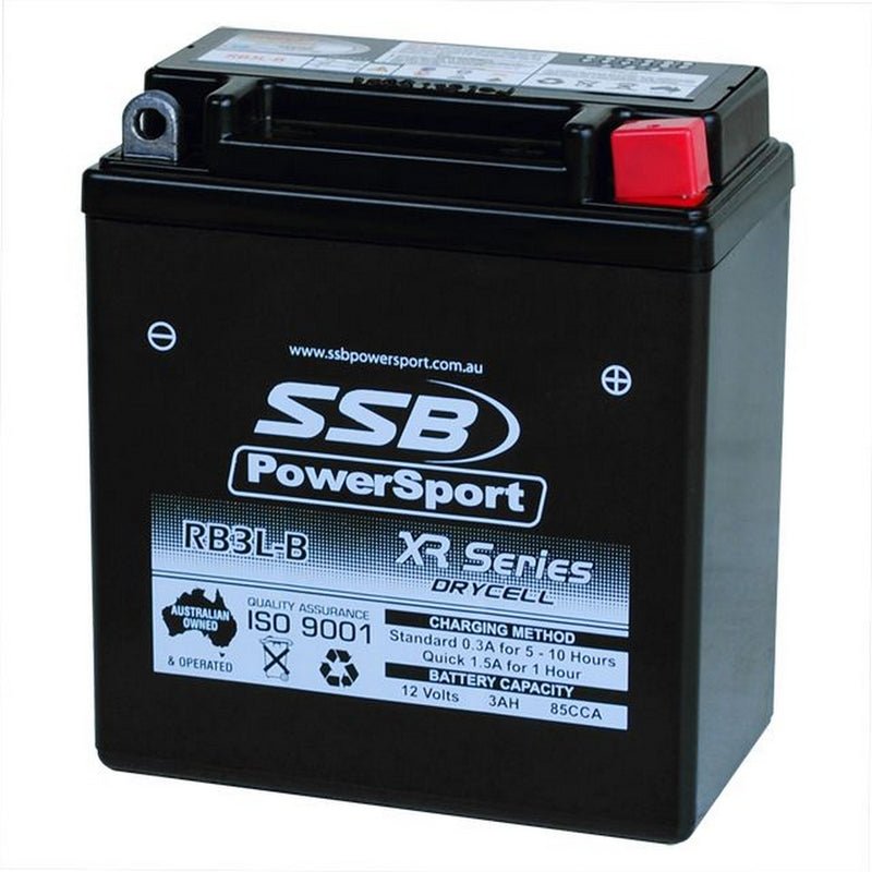 Super Start Motorcycle And Powersports Battery (Yb3L-B) Agm 12V 3Ah 85Cca By Ssb High Performance