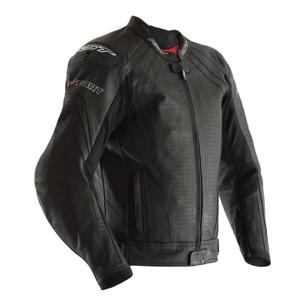 RST R-Sport CE Leather Jacket Black 42 M Medium Size