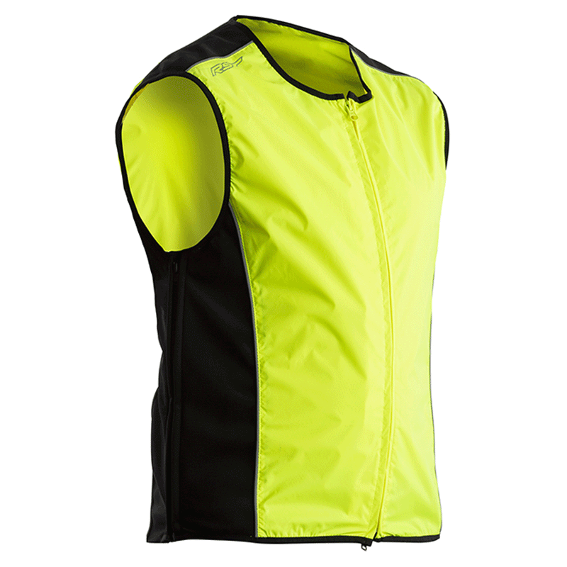 RST Safety Textile Jacket Flo Yellow L XL Extra Large Size