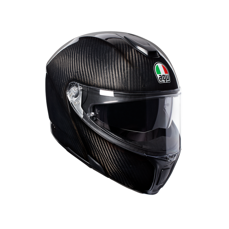 AGV Sportmodular Glossy Carbon Black Road Helmet Size XL 61cm