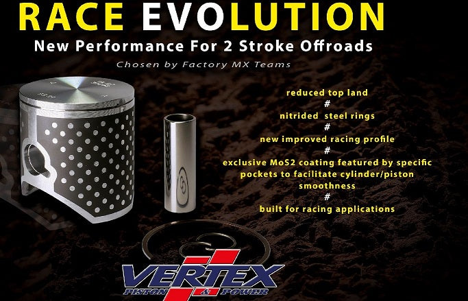 Vertex Piston Kit RACE EVOLUTION Husqvarna TC65 17-20 KTM 65SX 09-20 44.96mm